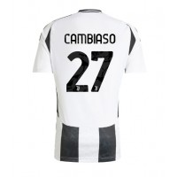 Muški Nogometni Dres Juventus Andrea Cambiaso #27 Domaci 2024-25 Kratak Rukav